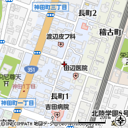 新潟県長岡市長町周辺の地図
