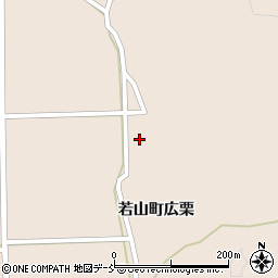石川県珠洲市若山町広栗152-2周辺の地図