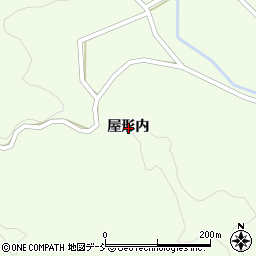 福島県田村市常葉町山根屋形内周辺の地図