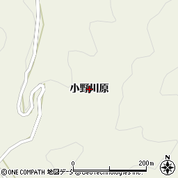 福島県三島町（大沼郡）大登（小野川原）周辺の地図