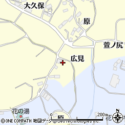 福島県田村市船引町北鹿又広見周辺の地図