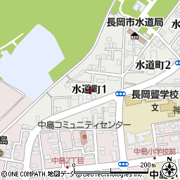 〒940-0093 新潟県長岡市水道町の地図