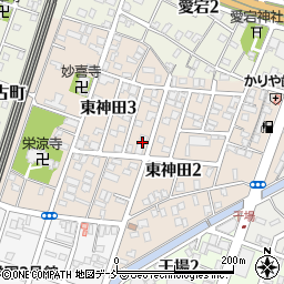新潟県長岡市東神田周辺の地図