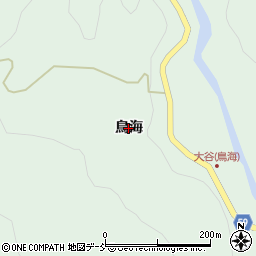 福島県三島町（大沼郡）大谷（鳥海）周辺の地図