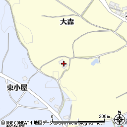 福島県田村市船引町北鹿又大森147周辺の地図