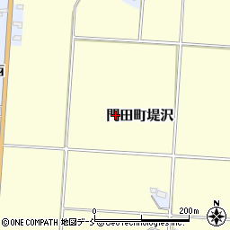 福島県会津若松市門田町堤沢周辺の地図