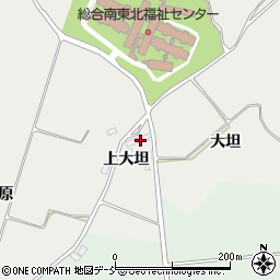 福島県郡山市日和田町梅沢上大坦周辺の地図