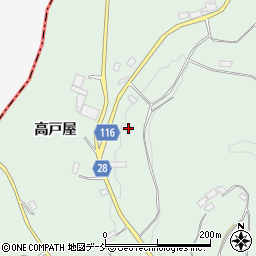 福島県田村郡三春町平沢高戸屋32周辺の地図