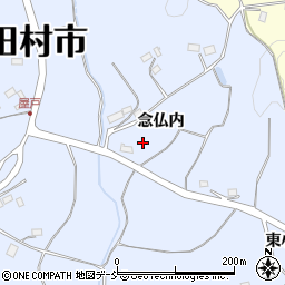 福島県田村市船引町石森念仏内94周辺の地図