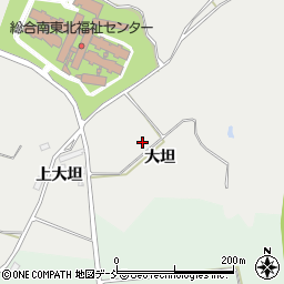 福島県郡山市日和田町梅沢大坦周辺の地図