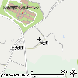 福島県郡山市日和田町梅沢（大坦）周辺の地図