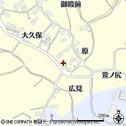 福島県田村市船引町北鹿又原周辺の地図