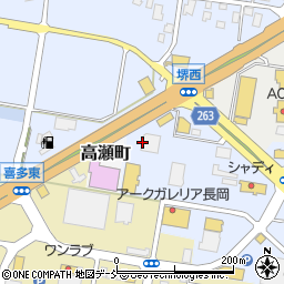 株式会社フォード新潟　長岡店周辺の地図