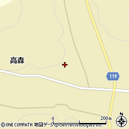 福島県田村市常葉町鹿山（仲ノ内）周辺の地図