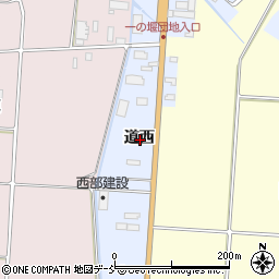 福島県会津若松市門田町大字堤沢道西周辺の地図