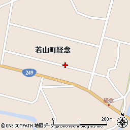 石川県珠洲市若山町経念周辺の地図