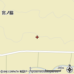 福島県田村市常葉町鹿山新屋敷周辺の地図