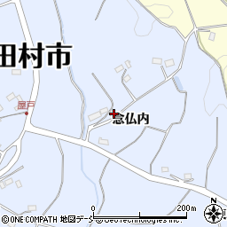 福島県田村市船引町石森念仏内18周辺の地図