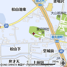 隠津島神社周辺の地図