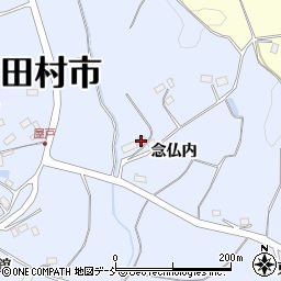 福島県田村市船引町石森念仏内11周辺の地図