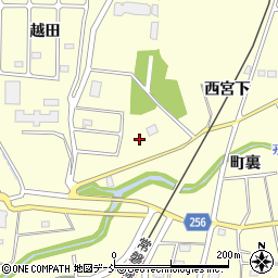 福島県双葉町（双葉郡）長塚（越田）周辺の地図