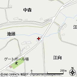 福島県郡山市日和田町梅沢三合田周辺の地図
