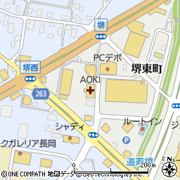 ＡＯＫＩ長岡店周辺の地図