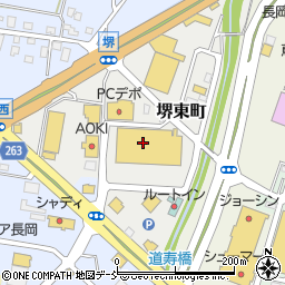ケーズデンキ長岡西店周辺の地図
