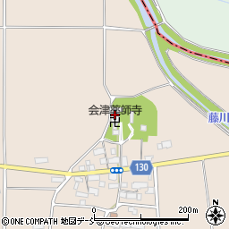会津薬師寺周辺の地図