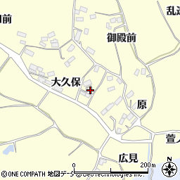 福島県田村市船引町北鹿又大久保周辺の地図