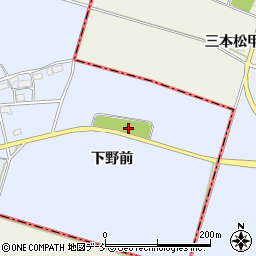 福島県会津若松市北会津町下野古川周辺の地図
