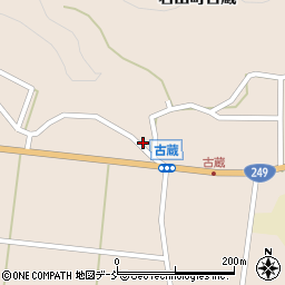 石川県珠洲市若山町古蔵丑周辺の地図