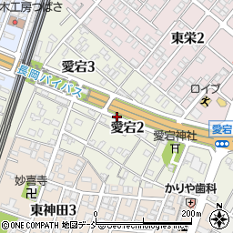 新潟県長岡市愛宕周辺の地図