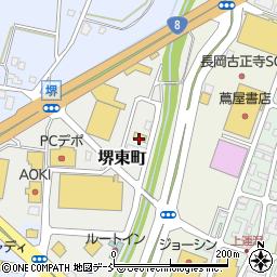 新潟県長岡市堺東町34周辺の地図