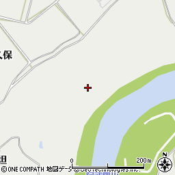 福島県郡山市日和田町梅沢向山周辺の地図