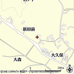 福島県田村市船引町北鹿又新田前周辺の地図