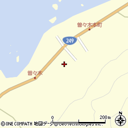 石川県輪島市町野町曽々木カ周辺の地図