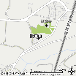福島県郡山市日和田町梅沢後口山周辺の地図