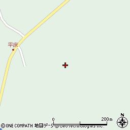 石川県珠洲市正院町平床周辺の地図