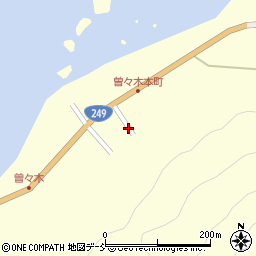石川県輪島市町野町（曽々木エ）周辺の地図