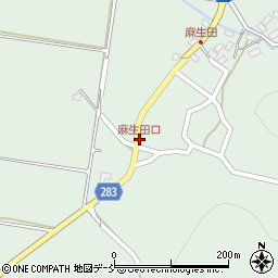 麻生田口周辺の地図