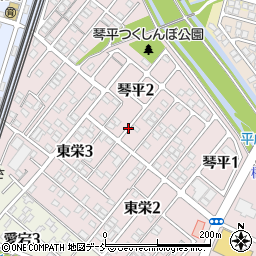 新潟県長岡市琴平2丁目2周辺の地図