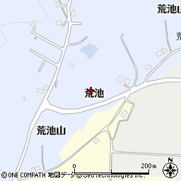 福島県郡山市日和田町高倉荒池周辺の地図
