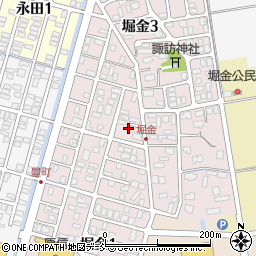 新潟県長岡市堀金周辺の地図