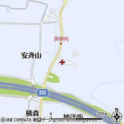 福島県郡山市日和田町高倉神送坂周辺の地図