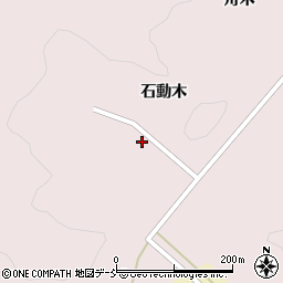 福島県会津若松市湊町大字静潟（石動木前）周辺の地図