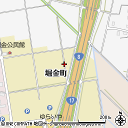 長岡東バイパス周辺の地図