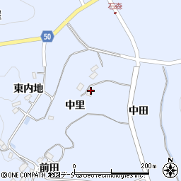 福島県田村市船引町石森中里周辺の地図