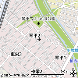 新潟県長岡市琴平2丁目6周辺の地図
