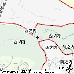 福島県田村市船引町笹山（西ノ内）周辺の地図